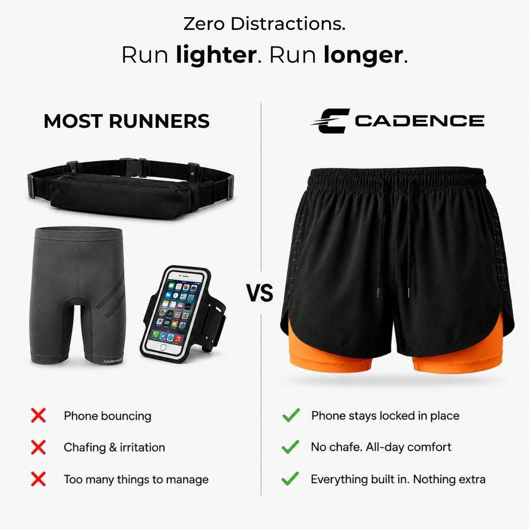 CADENCE 3-in-1 Running Shorts